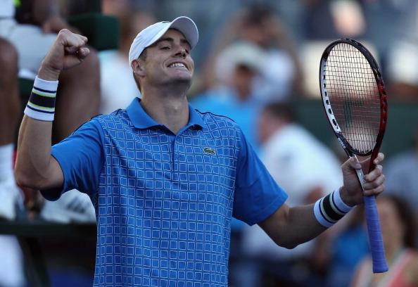 Isner is often all-smiles at Indian Wells 